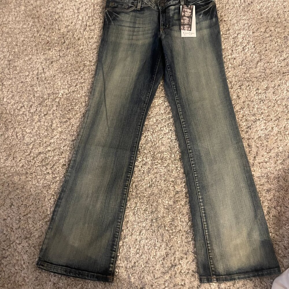 NWT Jessica Simpson Rockin’ Curvy Boot Jeans 31 Regular Bootcut Y2K - Picture 2 of 10